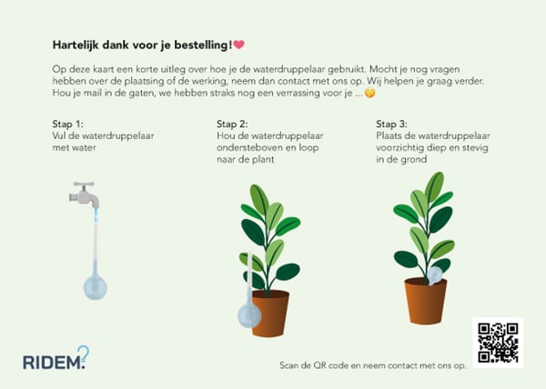 gebruiksaanwijzing waterdruppelaar